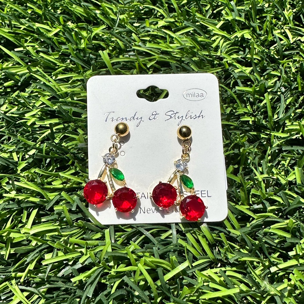 Red Cherry Earrings